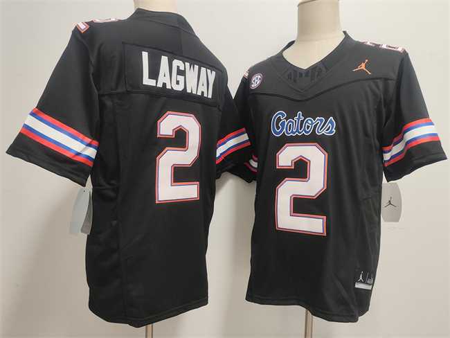 Men%27s Florida Gators #2 DJ Lagway Black F.U.S.E. Stitched Jersey