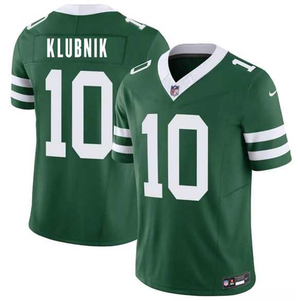 Men%27s New York Jets #10 Cade Klubnik Green 2026 Draft F.U.S.E. Vapor Untouchable Limited Stitched Jersey