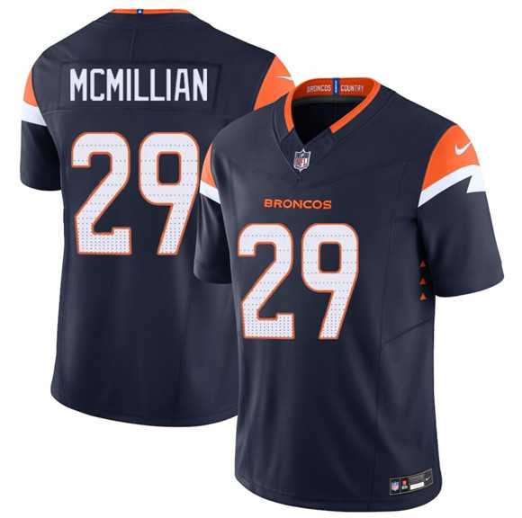 Men%27s Denver Broncos #29 Ja%27Quan McMillan Navy F.U.S.E. Vapor Limited Stitched Jersey Dzhi