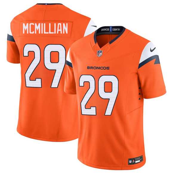 Men%27s Denver Broncos #29 Ja%27Quan McMillan Orange 2025 F.U.S.E. Vapor Limited Stitched Jersey Dzhi