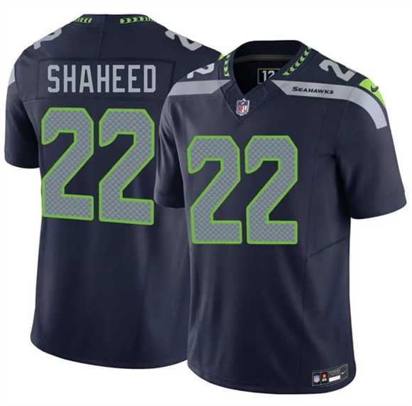 Men%27s Seattle Seahawks #22 Rashid Shaheed Navy 2025 F.U.S.E. Vapor Untouchable Limited Stitched Jersey Dzhi