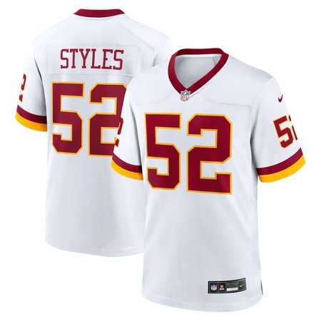 Men%27s Washington Commanders #52 Sonny Styles White Vapor Limited Stitched Jersey