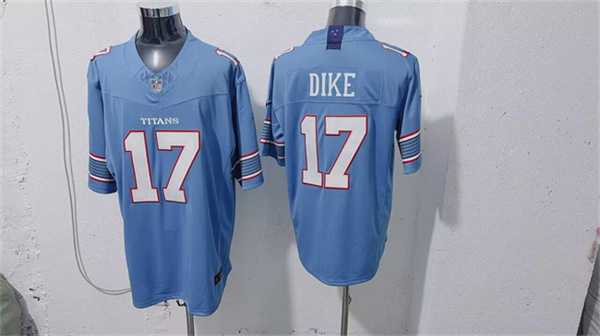 Men%27s Tennessee Titans #17 Chimere Dike Light Blue 2026 F.U.S.E. Vapor Limited Stitched Jersey
