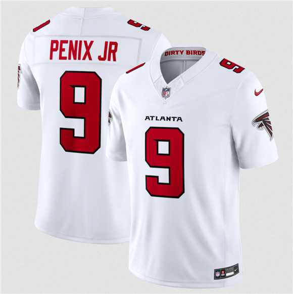 Men%27s Atlanta Falcons #9 Michael Penix Jr. White 2026 New F.U.S.E. Vapor Untouchable Limited Stitched Jersey Dzhi