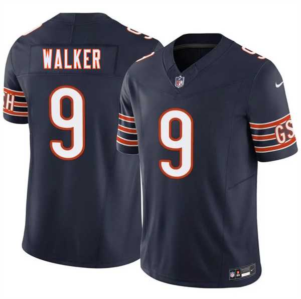 Men%27s Chicago Bears #9 Jahdae Walker Navy 2026 F.U.S.E. Vapor Untouchable Limited Stitched Jersey Dzhi