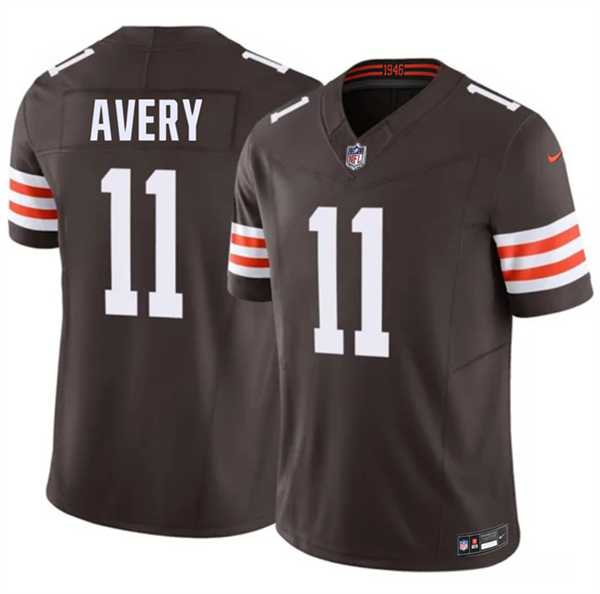 Men%27s Cleveland Browns #11 Tre Avery Brown 2026 F.U.S.E. Vapor Limited Stitched Jersey Dzhi
