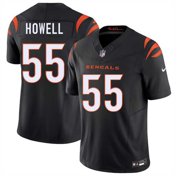 Men%27s Cincinnati Bengals #55 Cashius Howell Black 2026 Draft F.U.S.E. Vapor Untouchable Limited Stitched Jersey Dzhi