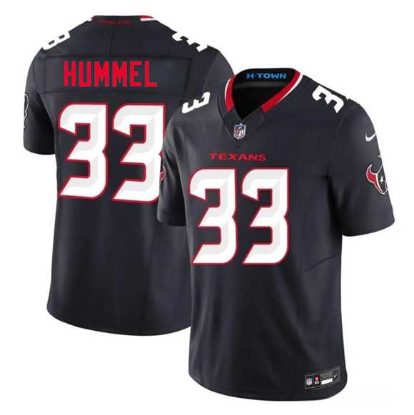 Men%27s Houston Texans #33 Jake Hummel Navy 2nd Alternate 2026 F.U.S.E. Vapor Limited Stitched Jersey Dzhi