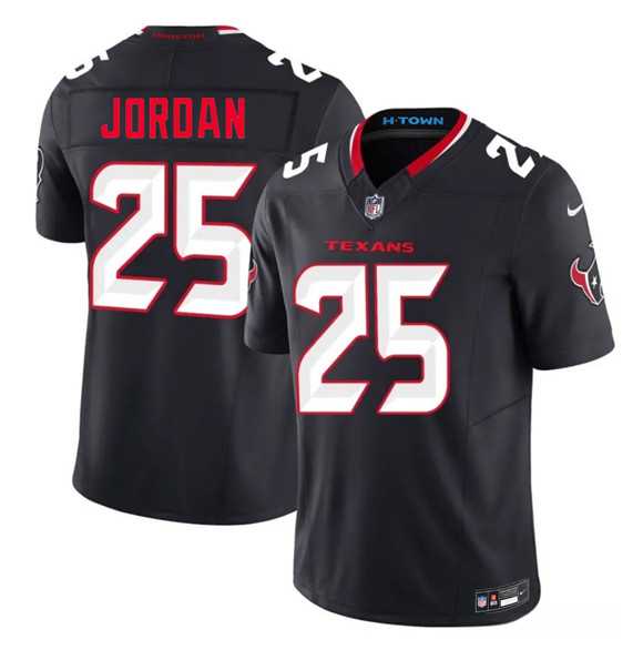 Men%27s Houston Texans #25 Jawhar Jordan Navy 2nd Alternate 2026 F.U.S.E. Vapor Limited Stitched Jersey Dzhi
