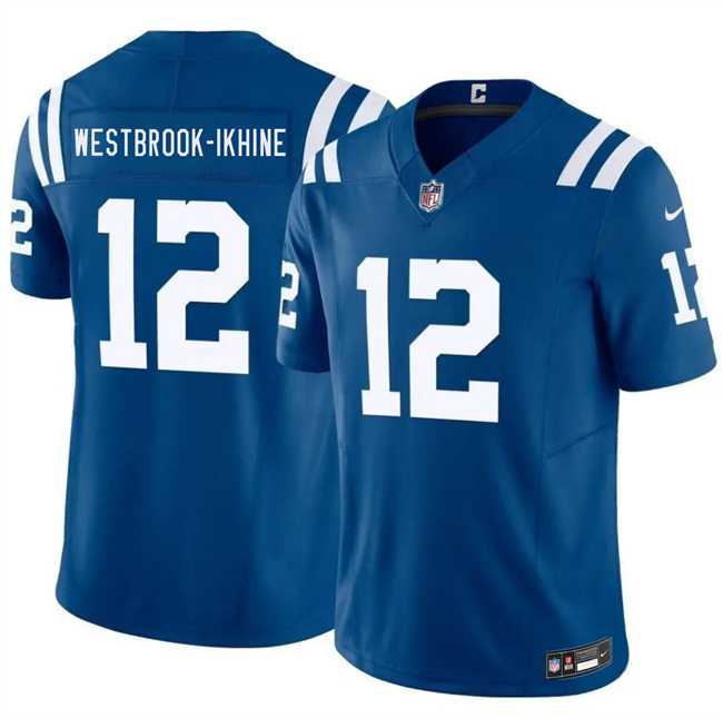 Men%27s Indianapolis Colts #12 Nick Westbrook-Ikhine Blue 2026 F.U.S.E. Vapor Limited Stitched Jersey Dzhi