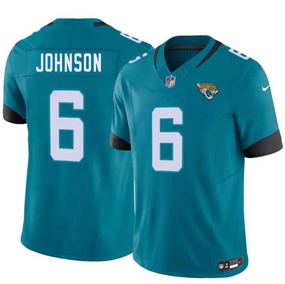 Men%27s Jacksonville Jaguars #6 Antonio Johnson Teal 2026 F.U.S.E. Vapor Untouchable Limited Stitched Jersey Dzhi