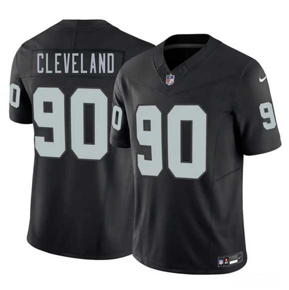 Men%27s Las Vegas Raiders #90 Brandon Cleveland Black 2026 F.U.S.E. Vapor Untouchable Limited Stitched Jersey Dzhi