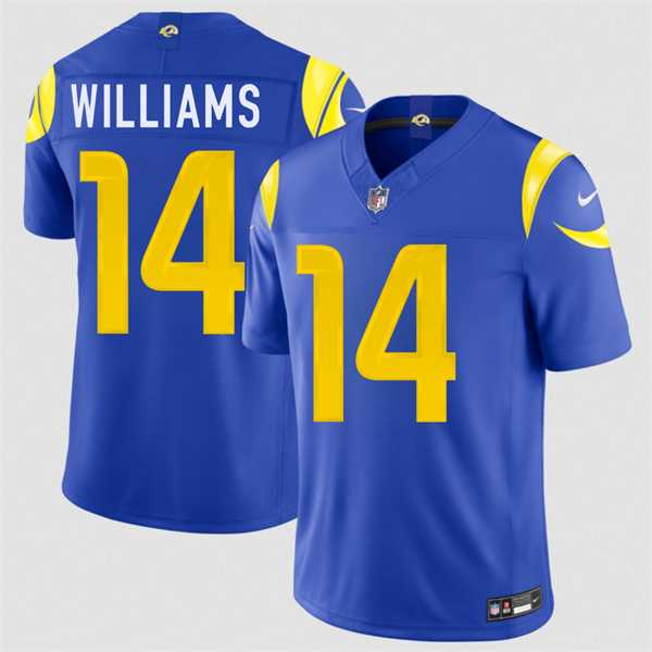 Men%27s Los Angeles Rams #14 Mario Williams Royal 2026 F.U.S.E. Vapor Limited Stitched Jersey Dzhi