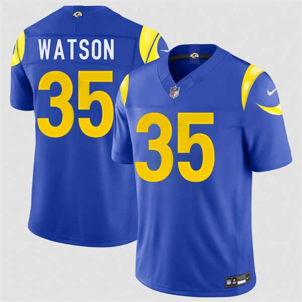 Men%27s Los Angeles Rams #35 Jaylen Watson Royal 2026 F.U.S.E. Vapor Limited Stitched Jersey Dzhi