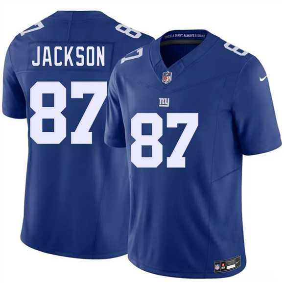 Men%27s New York Giants #87 Courtney Jackson Blue 2026 F.U.S.E. Vapor Untouchable Limited Stitched Jersey Dzhi