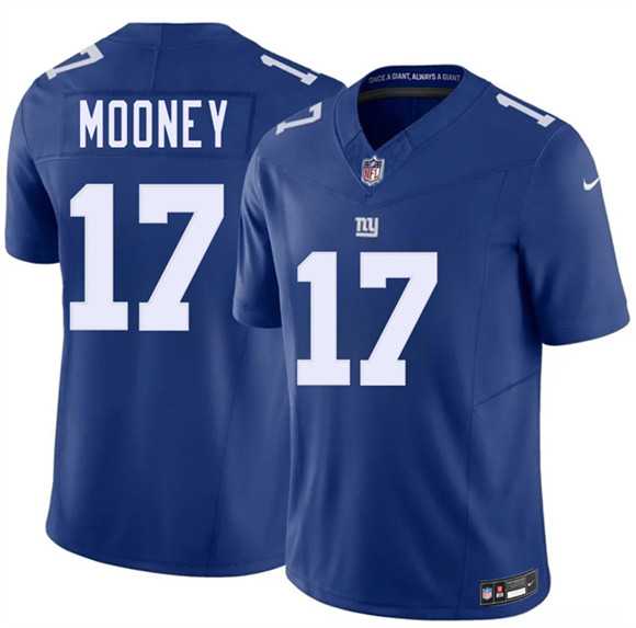 Men%27s New York Giants #17 Darnell Mooney Blue 2026 F.U.S.E. Vapor Untouchable Limited Stitched Jersey Dzhi