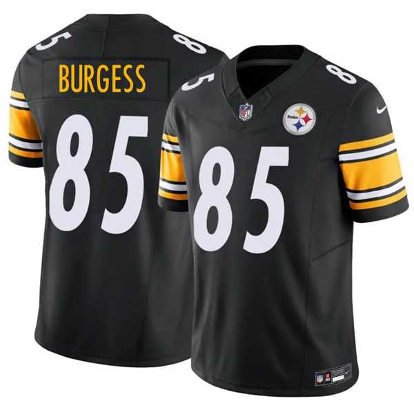 Men%27s Pittsburgh Steelers #85 Cole Burgess Black 2026 F.U.S.E. Vapor Limited Stitched Jersey Dzhi