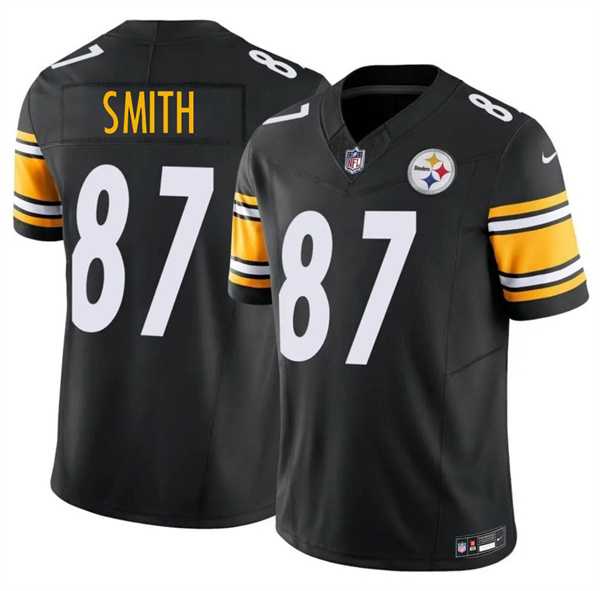 Men%27s Pittsburgh Steelers #87 Brandon Smith Black 2026 F.U.S.E. Vapor Limited Stitched Jersey Dzhi