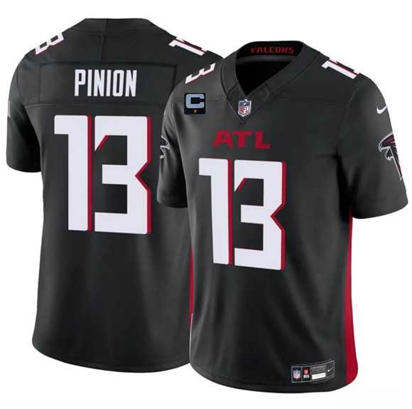 Men%27s Atlanta Falcons #13 Bradley Pinion Black 2025 F.U.S.E With 1-Star C Patch Vapor Untouchable Limited Stitched Jersey Dzhi