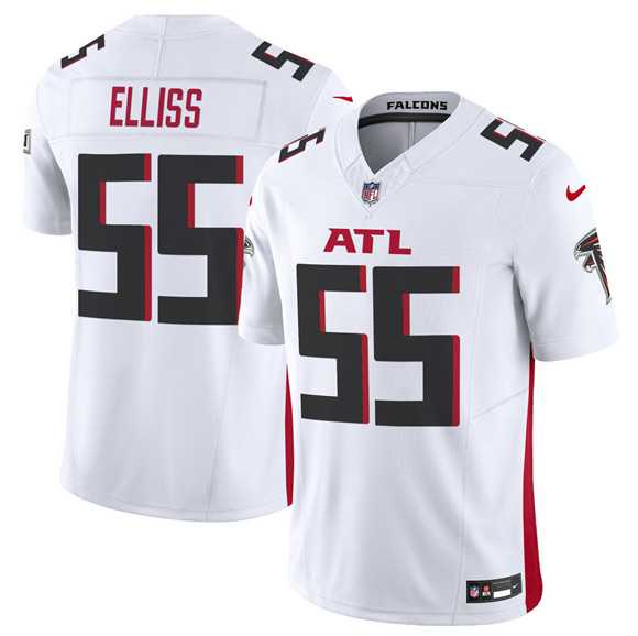 Men%27s Atlanta Falcons #55 Kaden Elliss White 2025 F.U.S.E. Vapor Untouchable Limited Stitched Jersey Dzhi