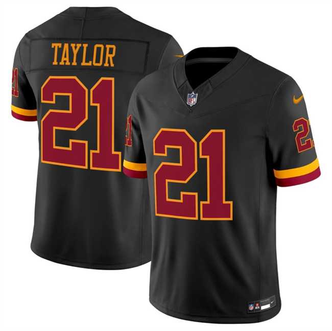 Men%27s Washington Commanders #21 Sean Taylor Black 2026 F.U.S.E. Hail Raiser Alternate Vapor Limited Stitched Jersey Dzhi