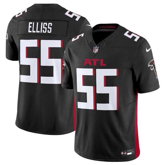 Men%27s Atlanta Falcons #55 Kaden Elliss Black 2025 F.U.S.E. Vapor Untouchable Limited Stitched Jersey Dzhi