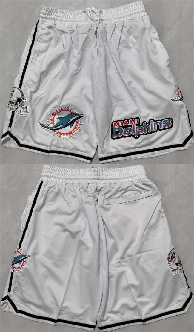 Men%27s Maimi Dolphins White Shorts (Run Small)