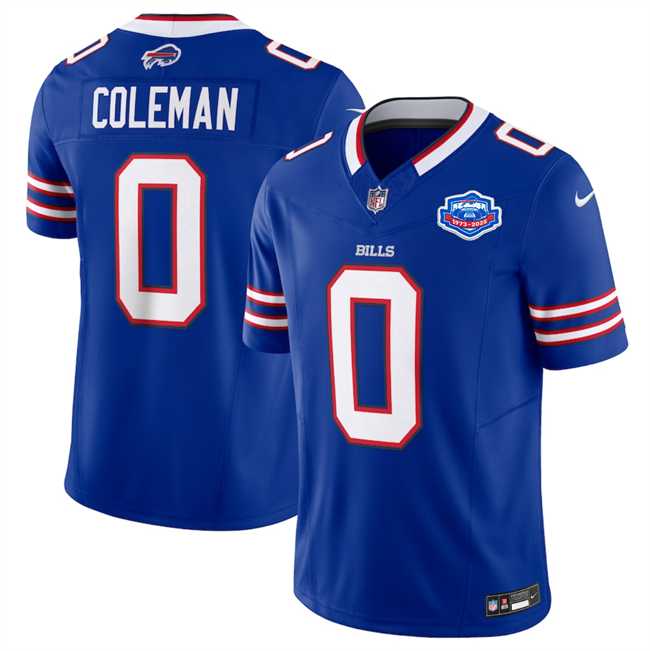 Men%27s Buffalo Bills #0 Keon Coleman Blue 2025 F.U.S.E. With Farewell Patch Vapor Untouchable Limited Stitched Jersey Dzhi