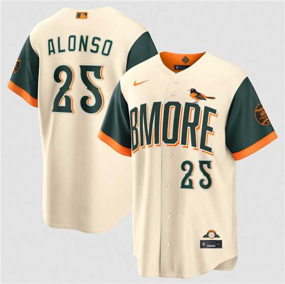 Men%27s Baltimore Orioles #25 Pete Alonso Natural 2026 City Connect Stadium Stitched Jersey Dzhi