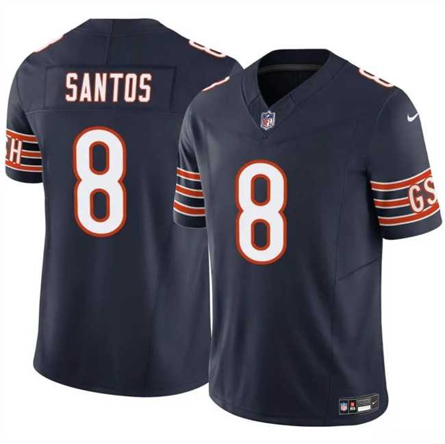 Men%27s Chicago Bears #8 Cairo Santos Navy 2025 F.U.S.E. Vapor Untouchable Limited Stitched Jersey Dzhi