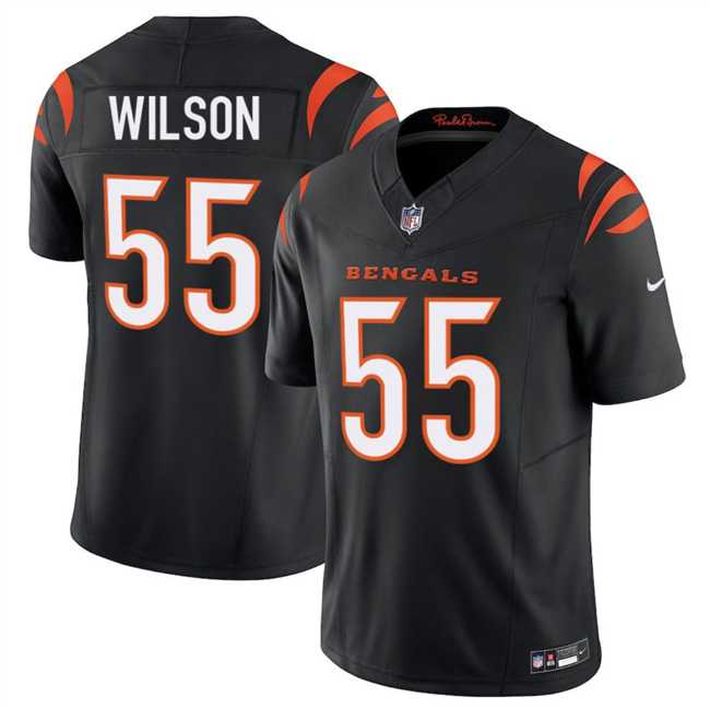 Men%27s Cincinnati Bengals #55 Logan Wilson Black 2025 F.U.S.E. Vapor Untouchable Limited Stitched Jersey Dzhi