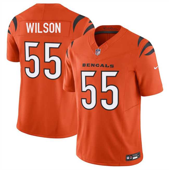 Men%27s Cincinnati Bengals #55 Logan Wilson Orange 2025 F.U.S.E. Vapor Untouchable Limited Stitched Jersey Dzhi