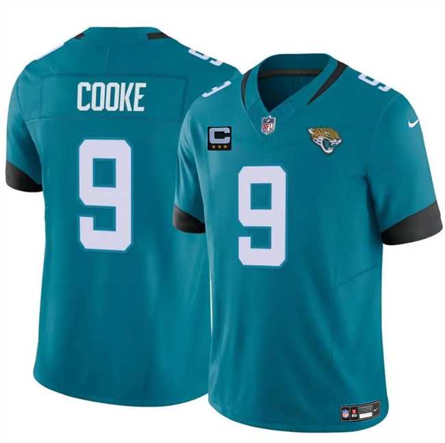 Men%27s Jacksonville Jaguars #9 Logan Cooke Teal 2025 F.U.S.E. With 3-Star C Patch Vapor Untouchable Limited Stitched Jersey Dzhi