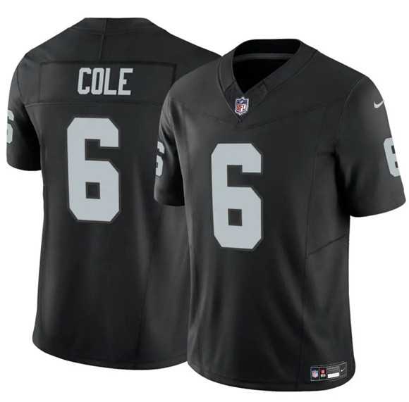 Men%27s Las Vegas Raiders #6 A.J. Cole Black 2025 F.U.S.E. Vapor Untouchable Limited Stitched Jersey Dzhi