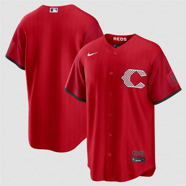 Men%27s Cincinnati Reds Blank Red 2026 City Connect Stadium Stitched Jersey Dzhi