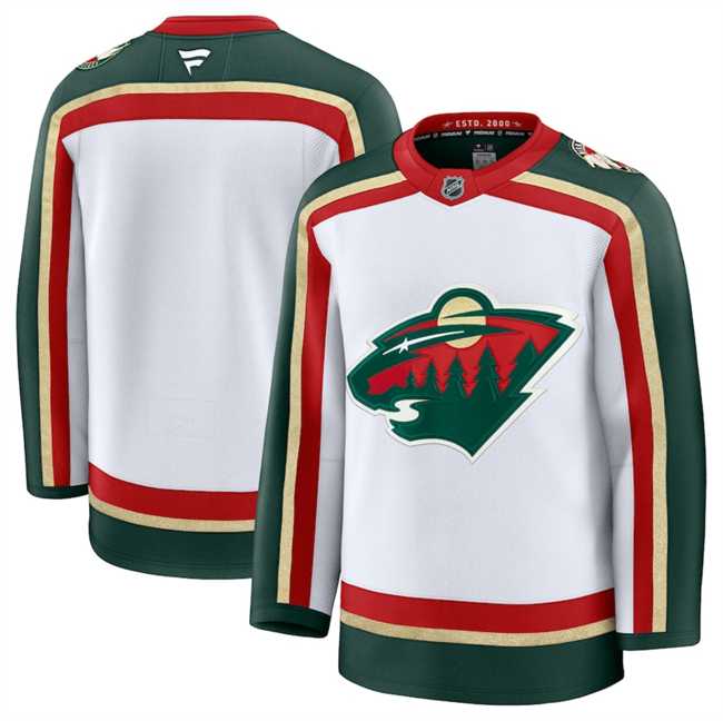 Men%27s Minnesota Wild Blank White 2025 25th Anniversary Stitched Jersey Dzhi
