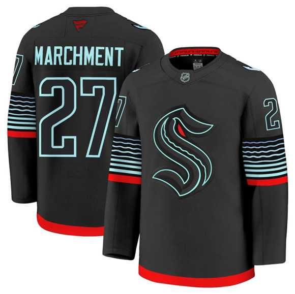 Men%27s Seattle Kraken #27 Mason Marchment Black Alternate Stitched Jersey Dzhi
