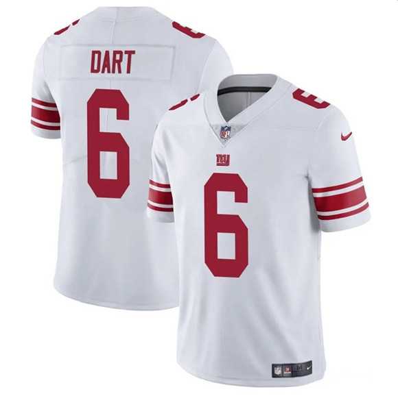 Men & Women & Youth New York Giants #6 Jaxson Dart White 2025 Draft Vapor Untouchable Limited Stitched Jersey