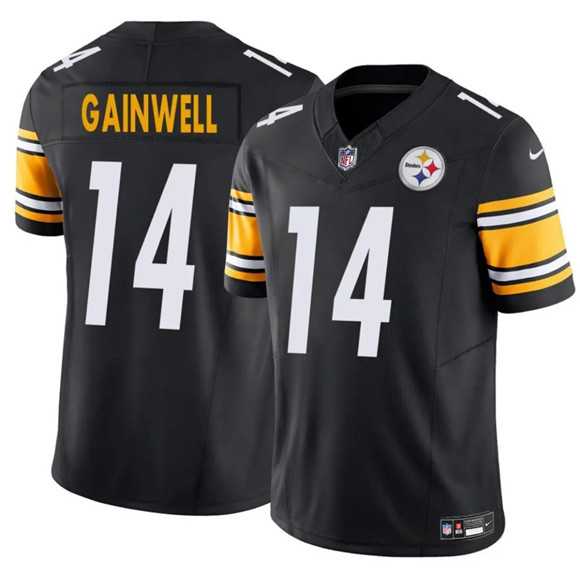 Men & Women & Youth Pittsburgh Steelers #14 Kenneth Gainwell Black 2025 F.U.S.E. Vapor Untouchable Limited Stitched Jersey