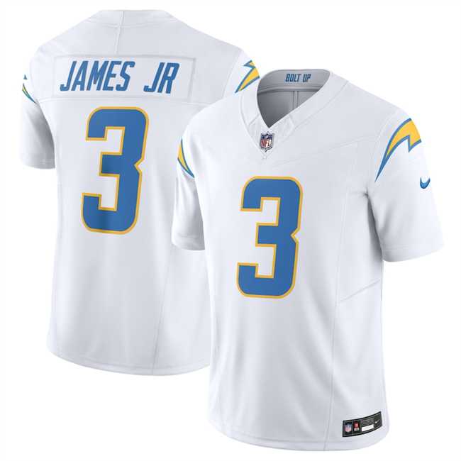 Men%27s Los Angeles Chargers #3 Derwin James Jr. White 2025 F.U.S.E. Vapor Untouchable Limited Football Stitched Jersey Dzhi