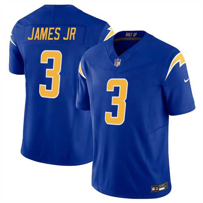 Men%27s Los Angeles Chargers #3 Derwin James JR Royal 2025 F.U.S.E Vapor Limited Stitched Jersey Dzhi