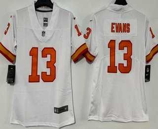 Women%27s Tampa Bay Buccaneers #13 Mike Evans Limited White Throwback Vapor Jersey