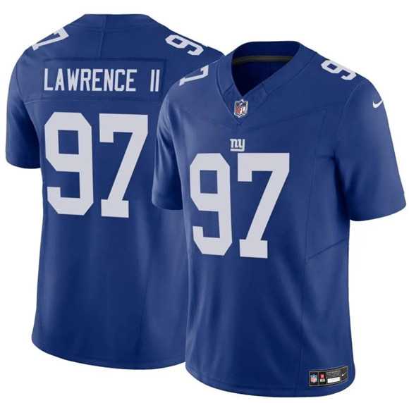 Men%27s New York Giants #97 Dexter Lawrence II Blue 2025 F.U.S.E. Vapor Untouchable Limited Stitched Jersey Dzhi