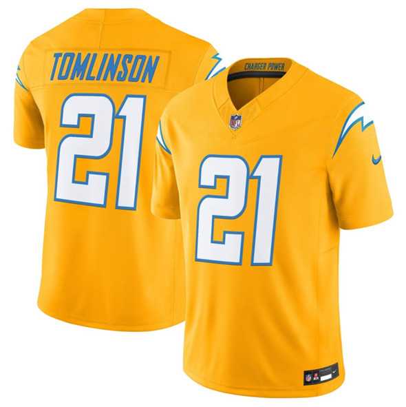 Men & Women & Youth Los Angeles Chargers #21 LaDainian Tomlinson Gold 2025 F.U.S.E. Alternate Vapor Limited Stitched Jersey