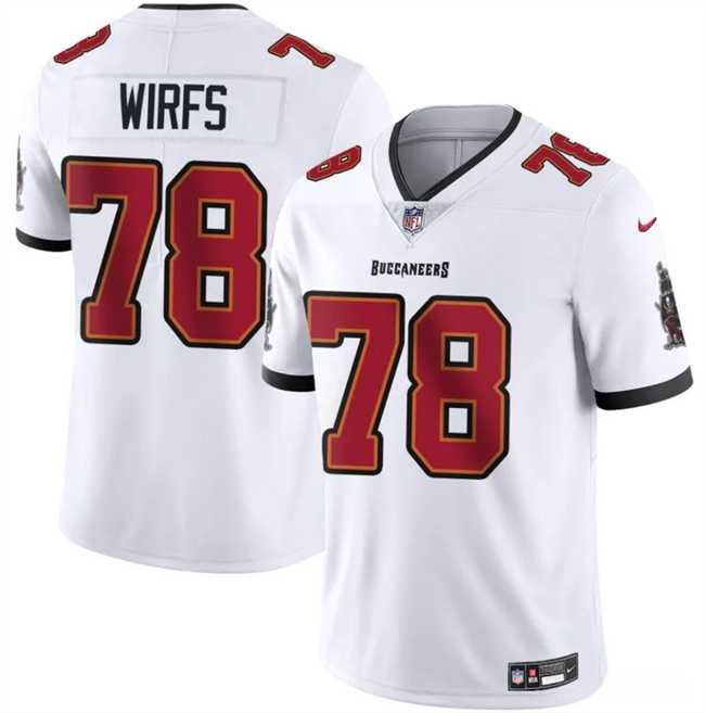 Men%27s Tampa Bay Buccaneers #78 Tristan Wirfs White 2025 Vapor Untouchable Limited Stitched Jersey Dzhi