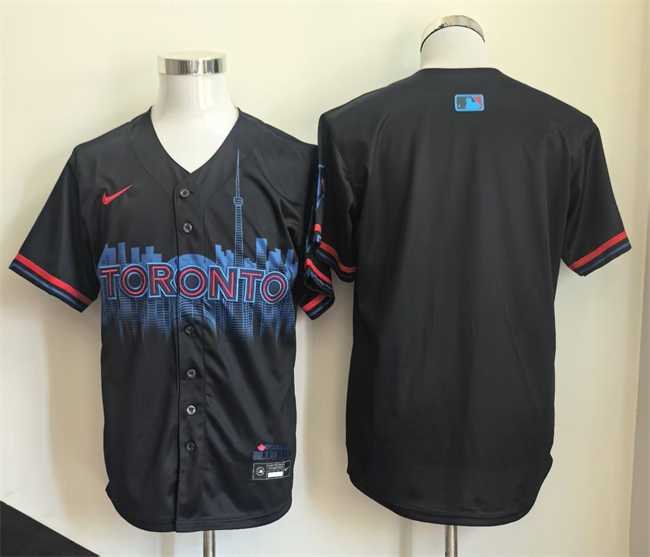 Men%27s Toronto Blue Jays Blank Navy 2024 City Connect Limited Stitched Baseball Jersey