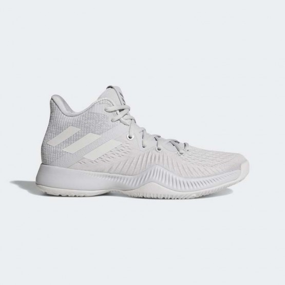 Mens Light Solid Grey/White Adidas Mad Bounce Basketball Shoes 118QIFWE