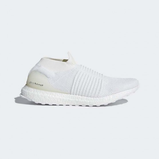 Mens White Adidas Ultraboost Laceless Running Shoes 137VQBEM