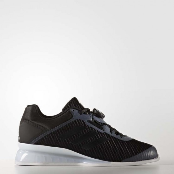 Mens Core Black/Black/White Adidas Leistung 16 2.0 Weightlifting Shoes 227CYMRU