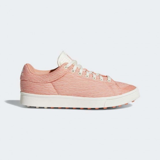 Kids Chalk Coral/Chalk White Adidas Adicross Classic Golf Shoes 257FSMRK